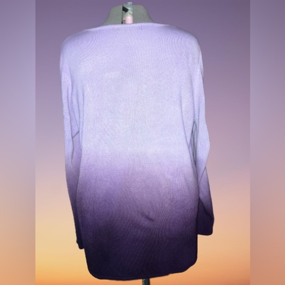 Denim 24/7 ombré sweater, wmns sz 1x - Picture 3 of 4